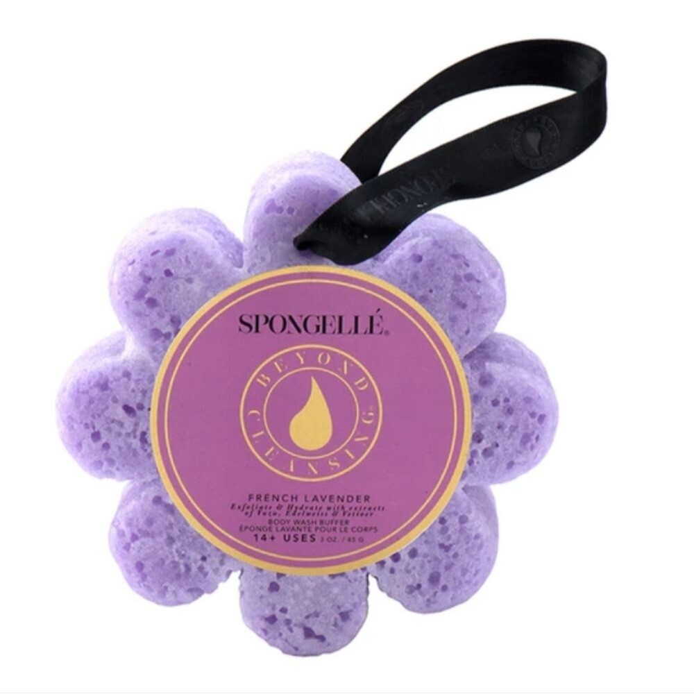 Spongelle Body Wash French Lavender Large Bath Sponge Vegan Gift‎ Luxury NEW